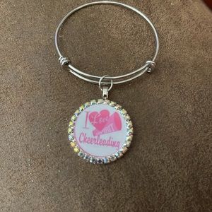 Cheerleading bangle bracelet
